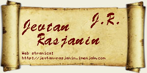Jevtan Rasjanin vizit kartica